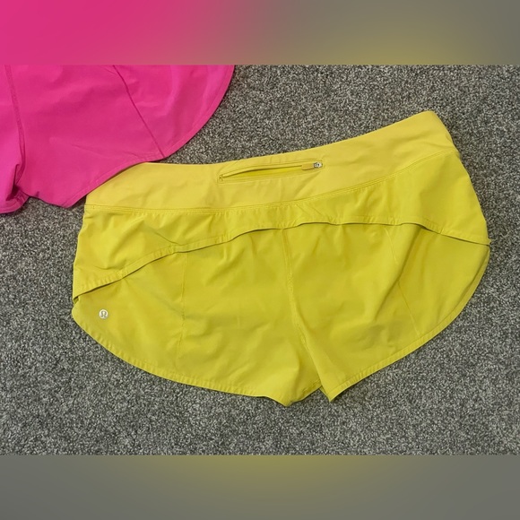 2 pairs lululemon athletica speed up shorts size 14 - Picture 3 of 7